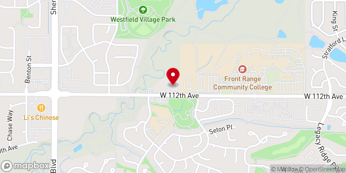 Map showing location of Westminster Reformed Presbyterian Church