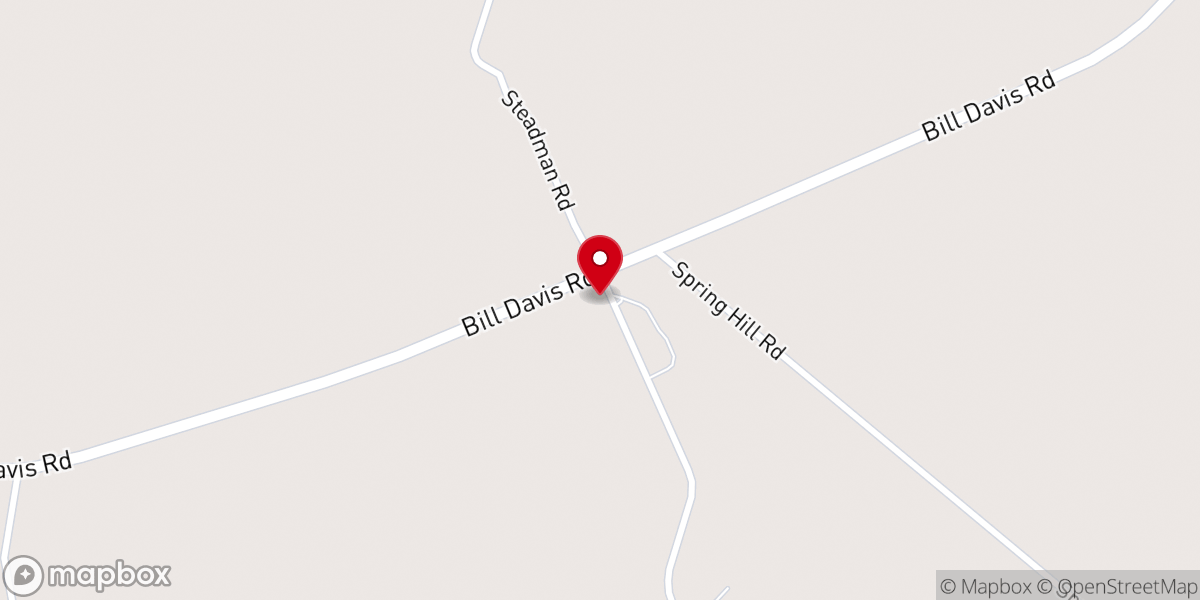 Map showing location of Spring Hill Ame Church