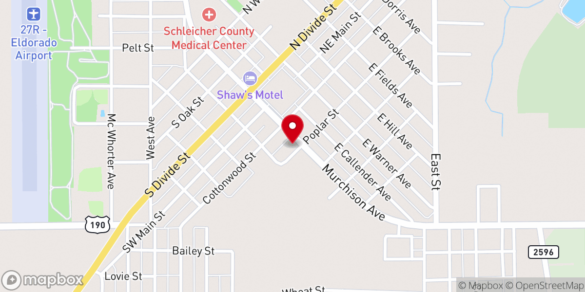 Map showing location of Templo Getsemani Assembly of God Church