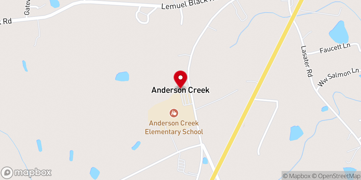 Map showing location of New Life Family Faith Center