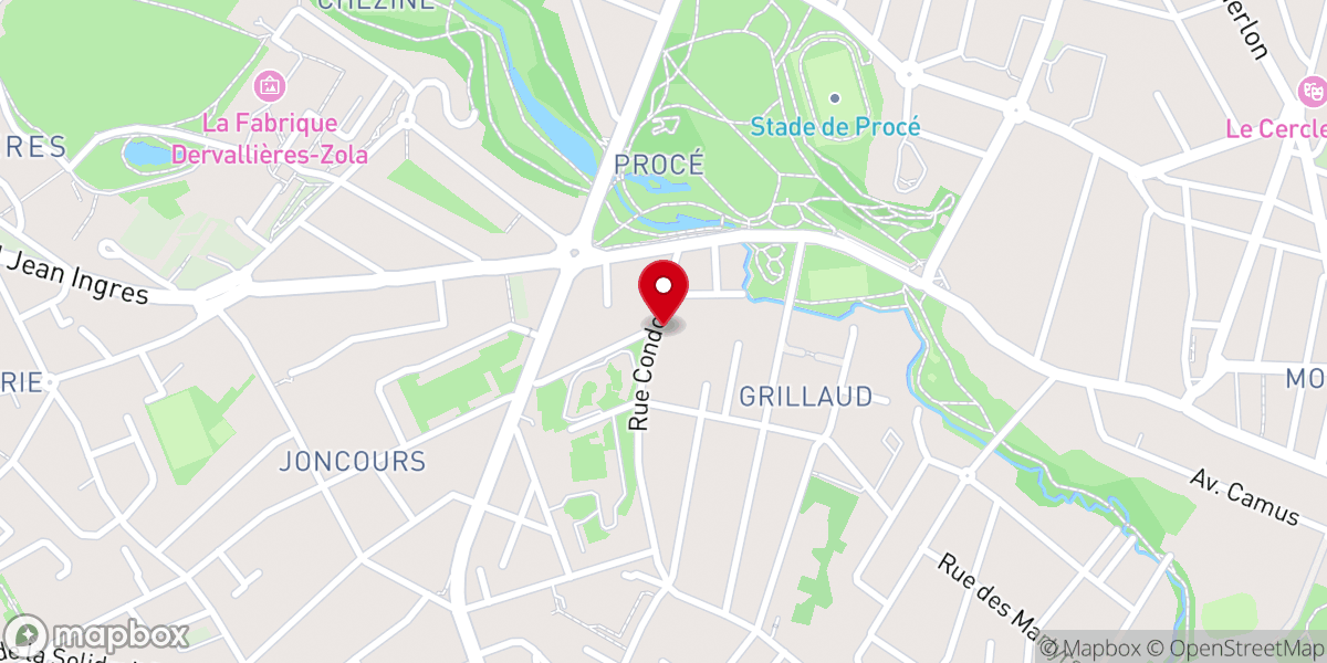 Map showing location of Communauté Sainte Famille