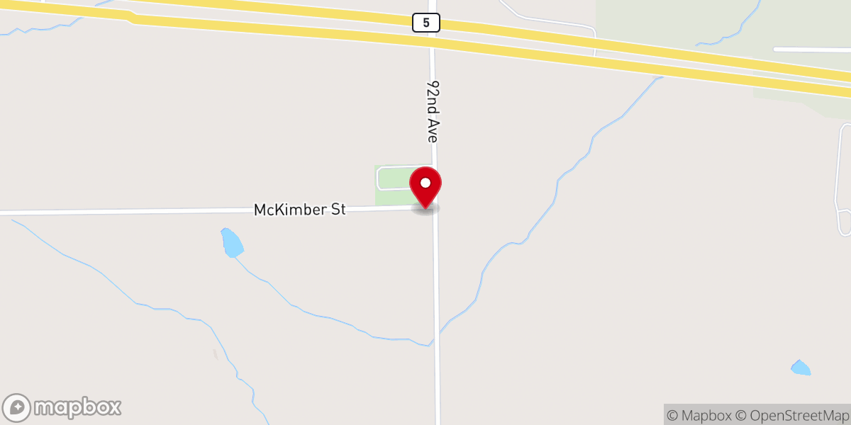 Map showing location of Eden Church