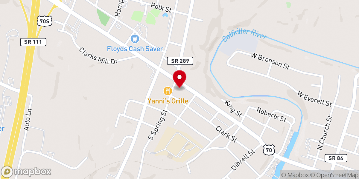 Map showing location of Life Church Sparta