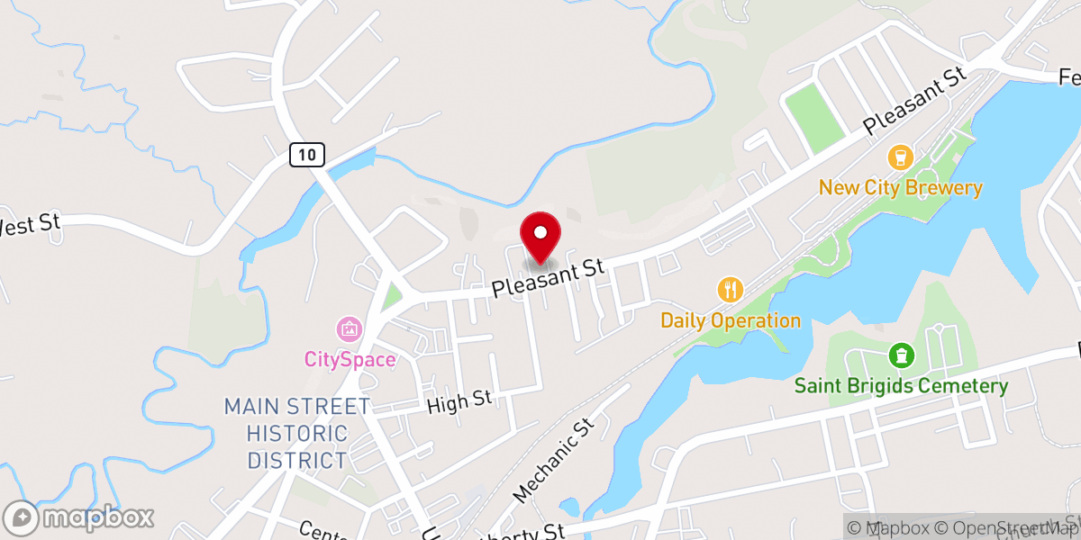 Map showing location of Notre Dame Rectory