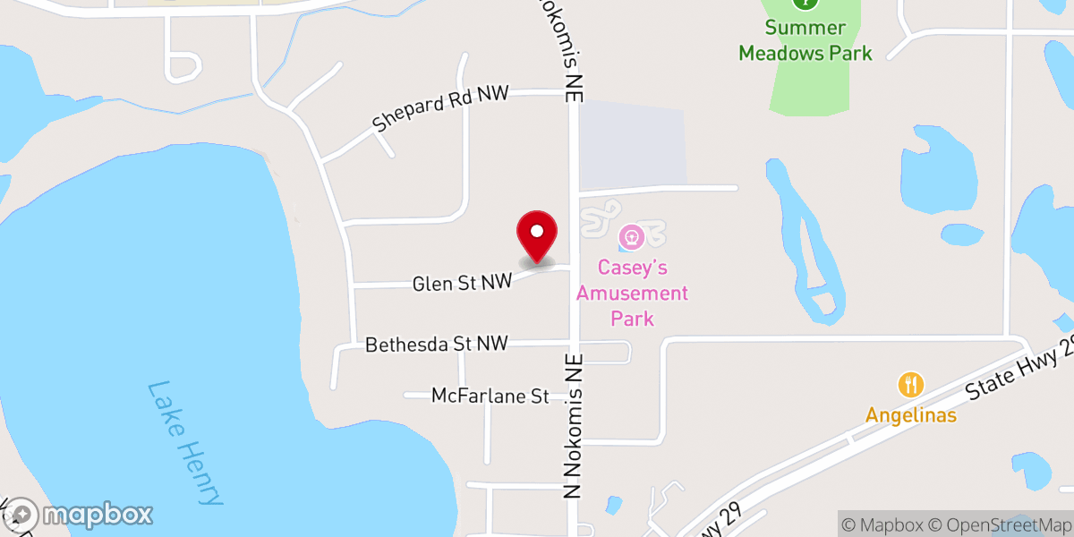 Map showing location of Love INC Douglas County Lakes Area