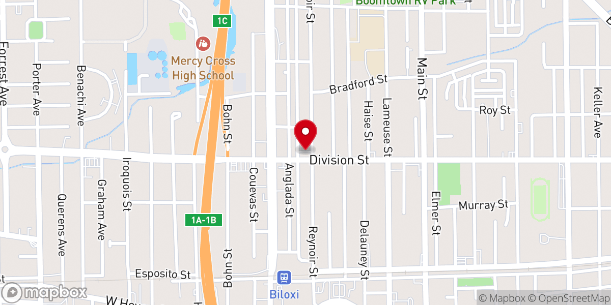 Map showing location of Back Bay Mission United Church of Christ