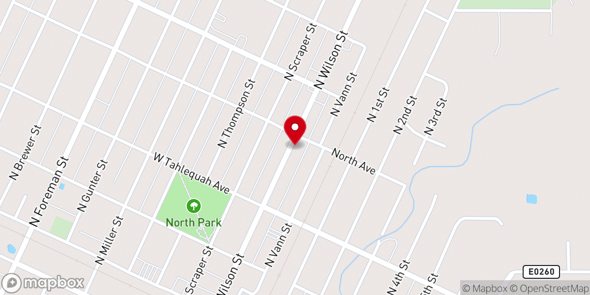 Map showing location of Messiah Lutheran Church