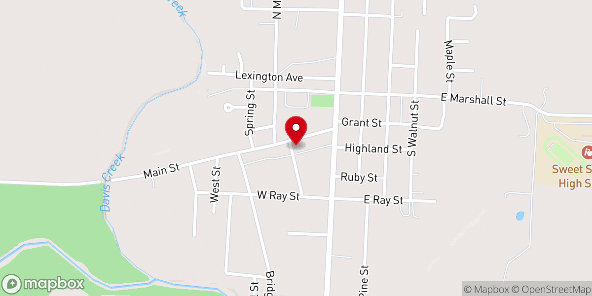 Map showing location of Immanuel Lutheran Church
