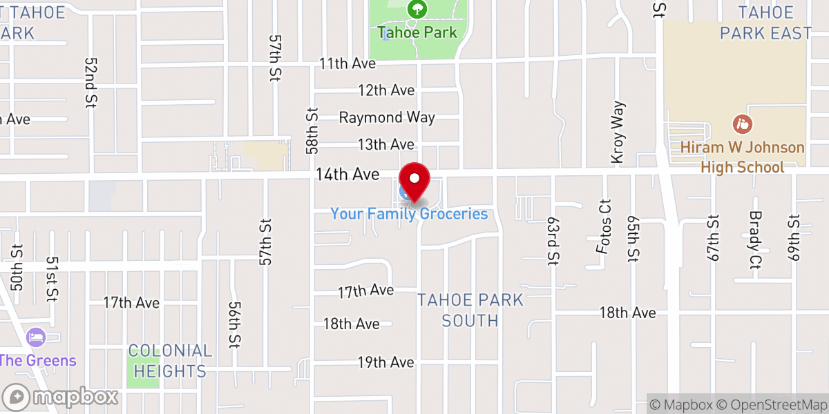 Map showing location of New Life Christian Church Auburn