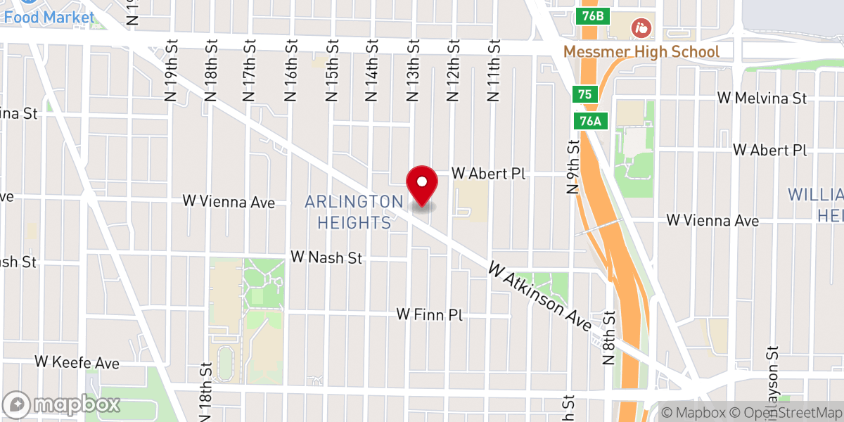 Map showing location of New holy recovery cogic