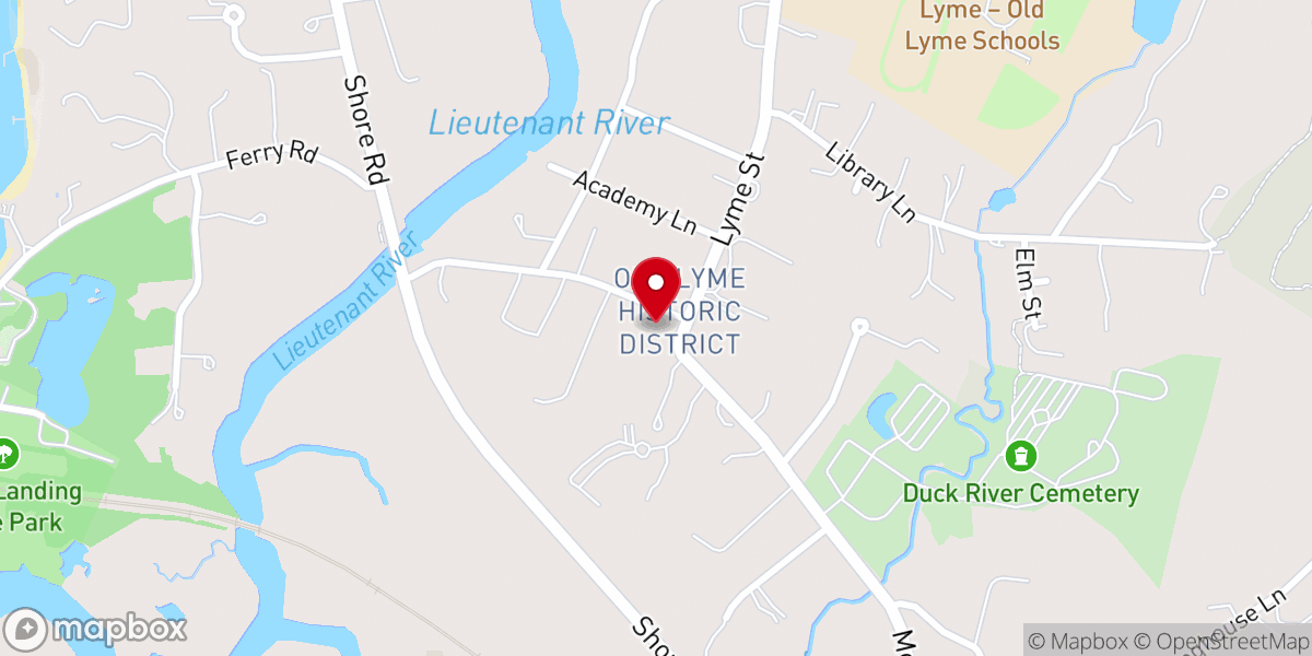 Map showing location of First Congregational Church Of Old Lyme