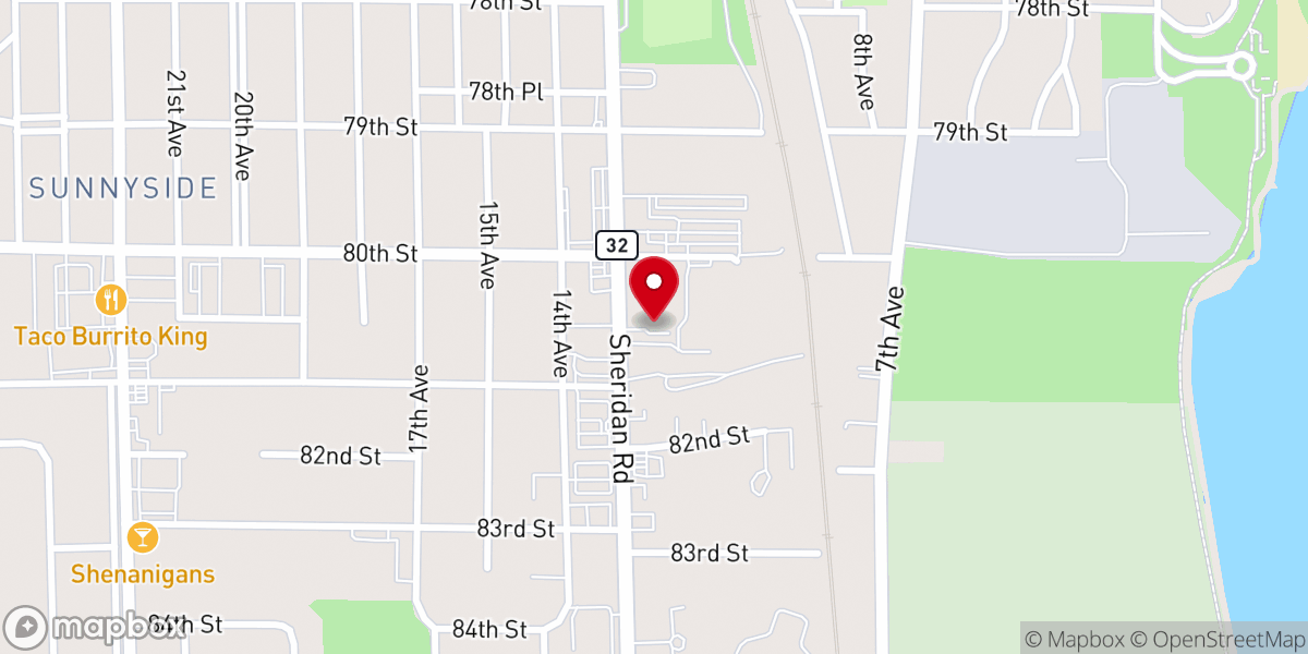 Map showing location of Maranatha Church