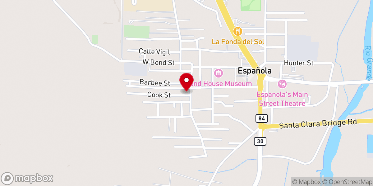 Map showing location of Iglesia Hermosa
