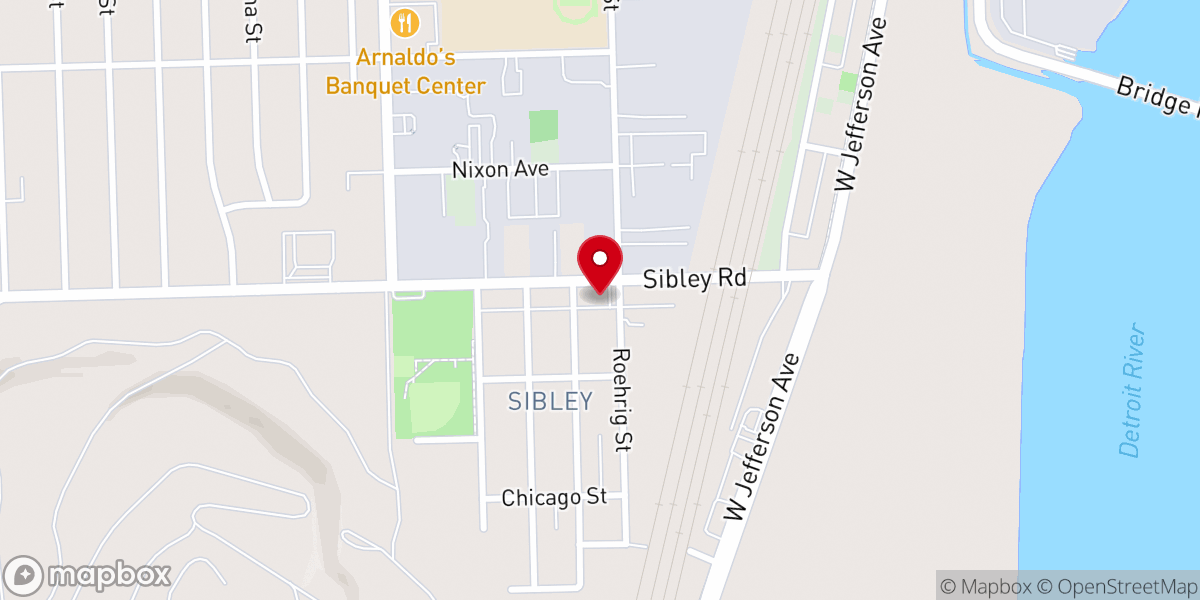 Map showing location of Trenton Missionary Baptist Church