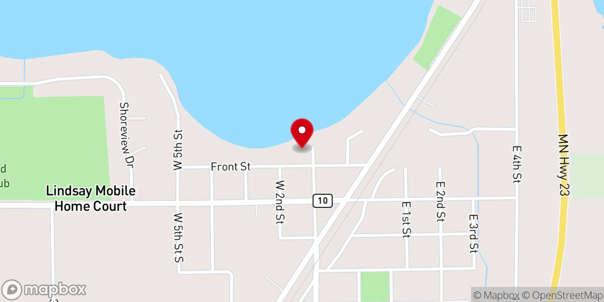 Map showing location of Christ Lutheran Church