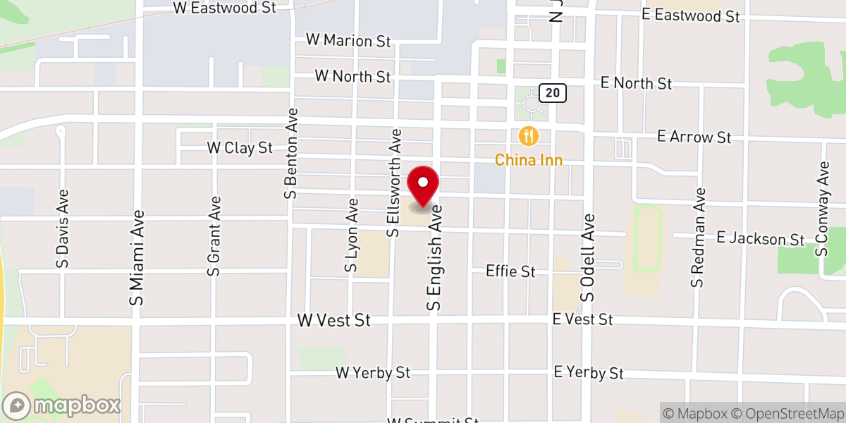 Map showing location of St Peter Preschool