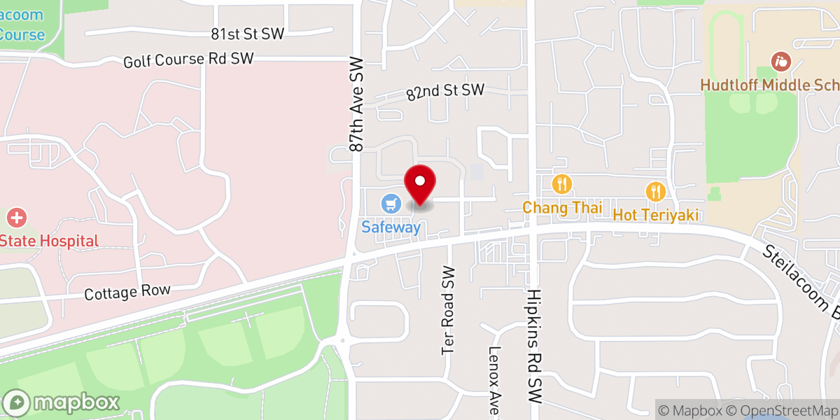 Map showing location of Lakewood Baptist Church