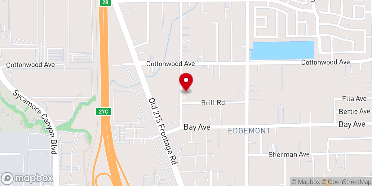 Map showing location of Liberty Church