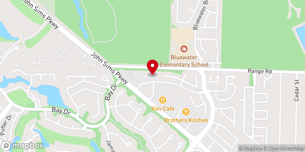 Map showing location of Crosspoint United Methodist Bluewater