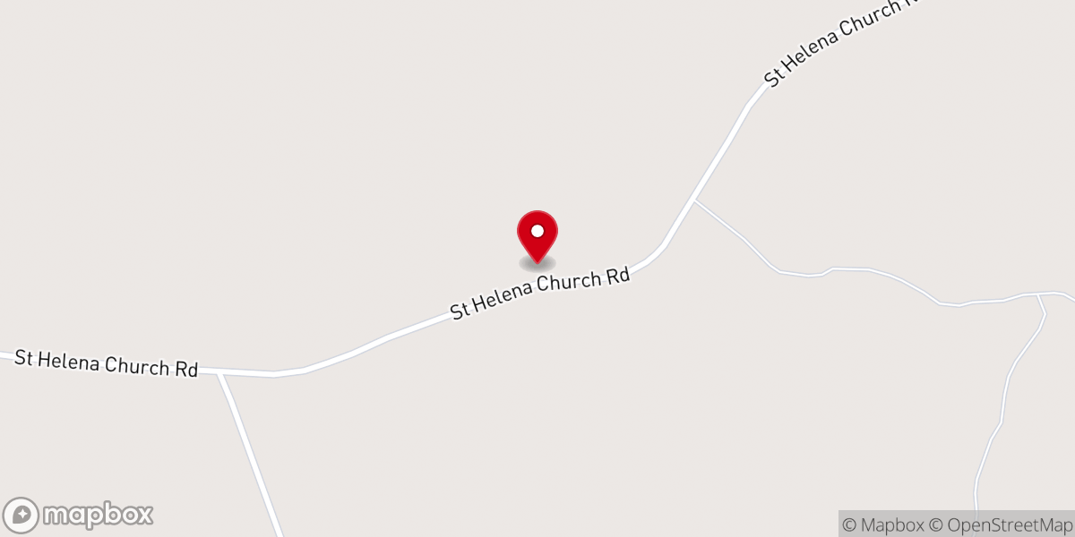 Map showing location of St. Helena Missionary Baptist Church