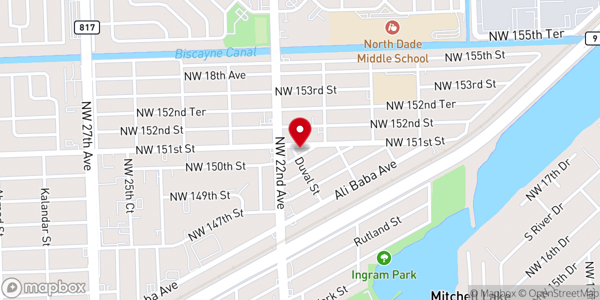 Map showing location of Croom Temple Church of God