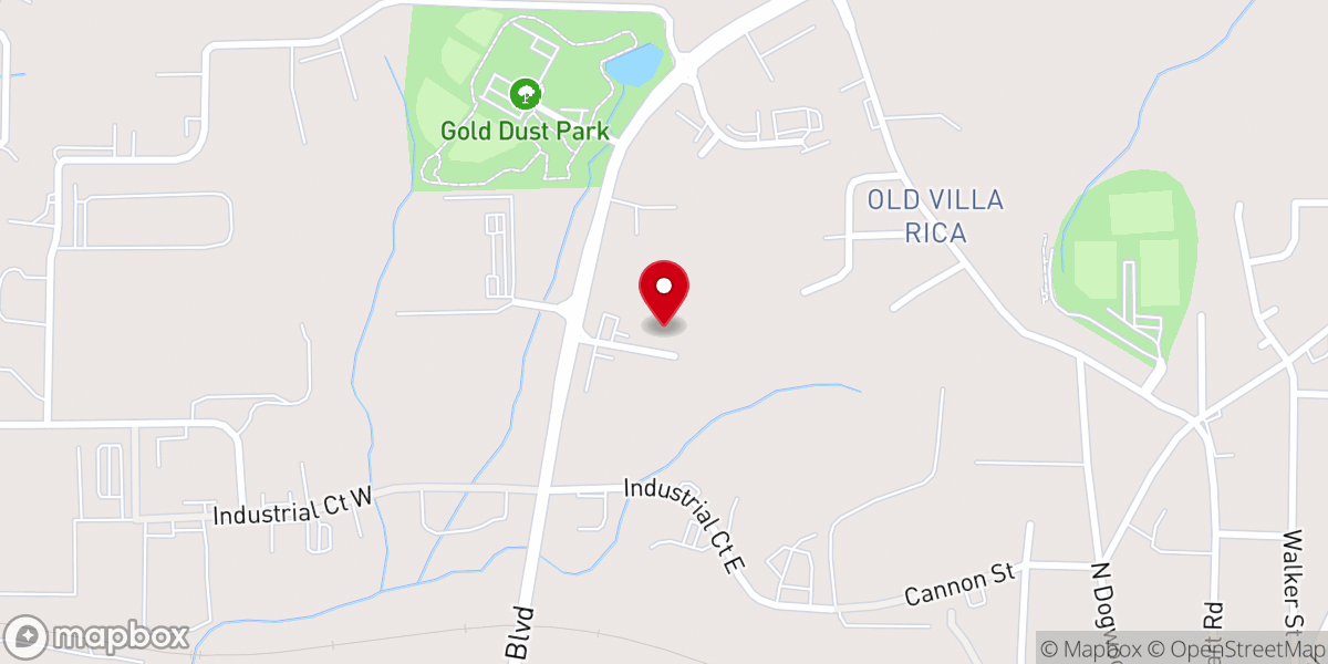 Map showing location of Full Life Church, Villa Rica, GA
