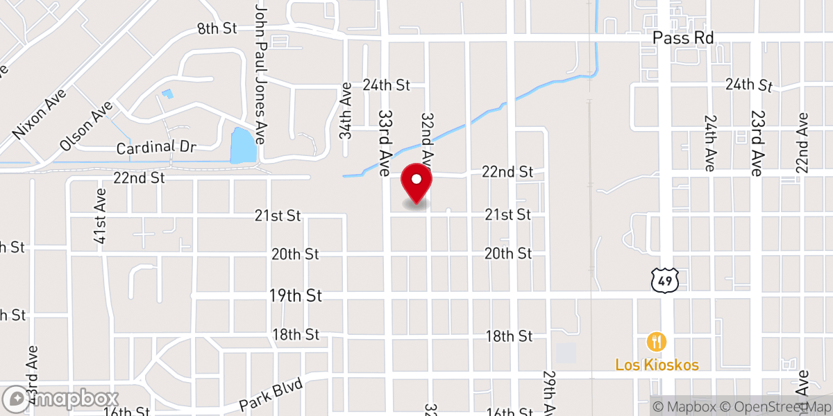 Map showing location of St Paul AME Church