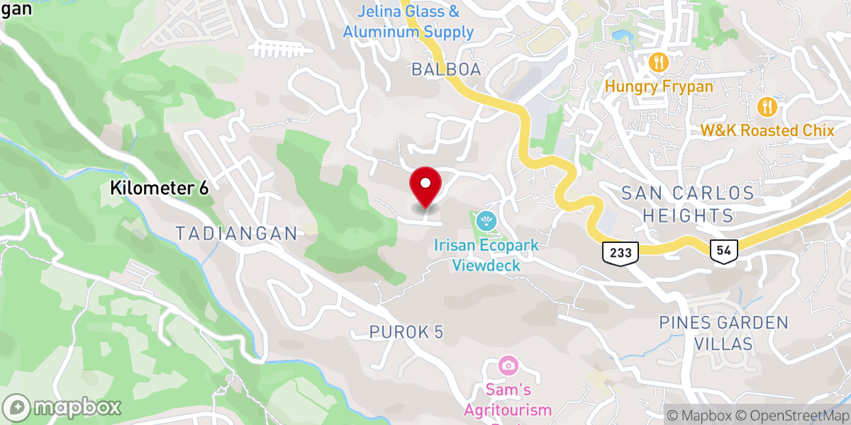 Map showing location of Grace Baptist church(irisan mission)