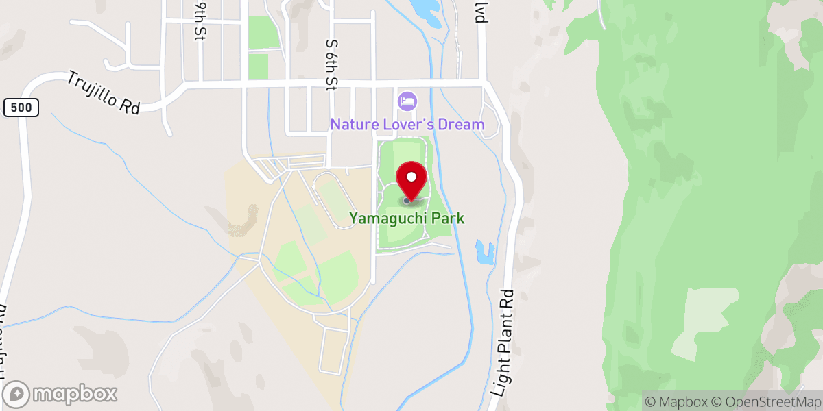 Map showing location of Yamaguchi Park