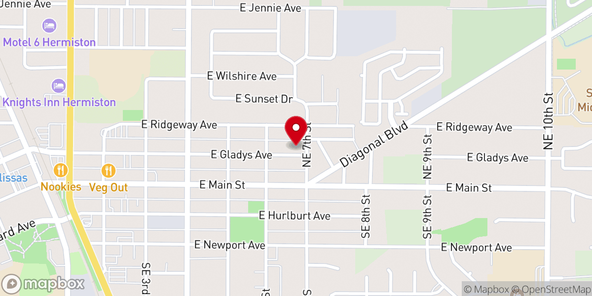 Map showing location of Grace and Mercy Lutheran Church