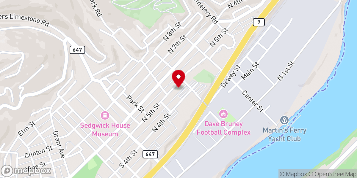 Map showing location of Life-Giving Fountain Church