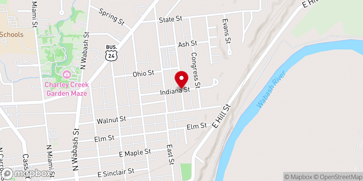 Map showing location of Freedom Life Church