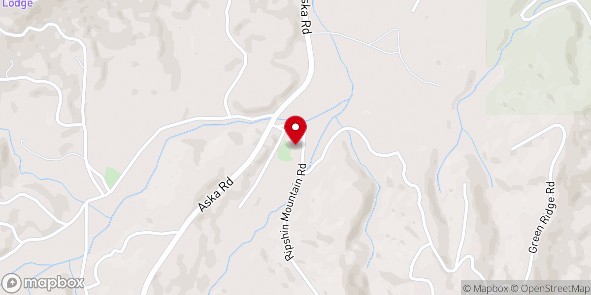 Map showing location of Ozion Church