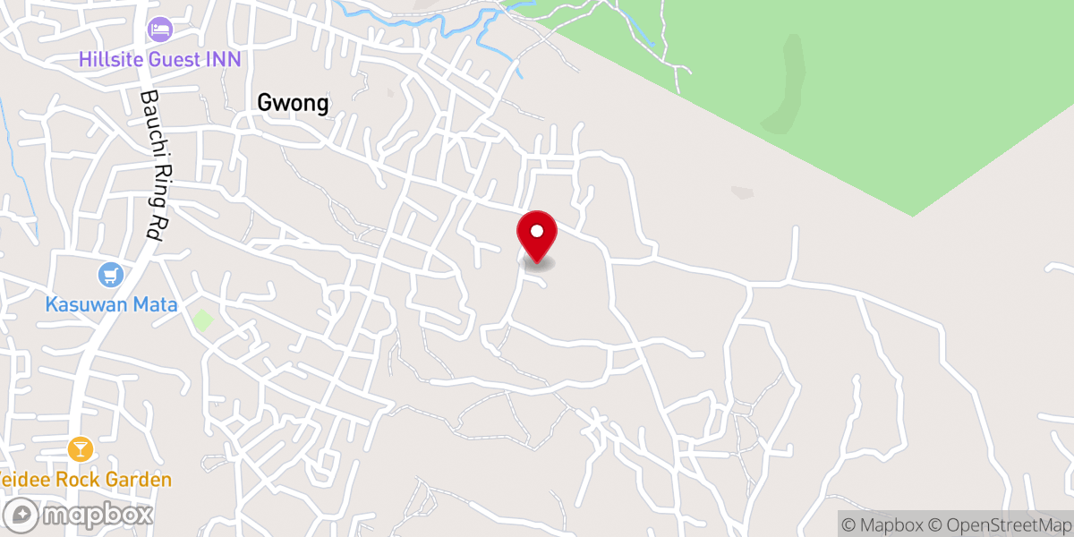 Map showing location of Bethel Baptist church furaka