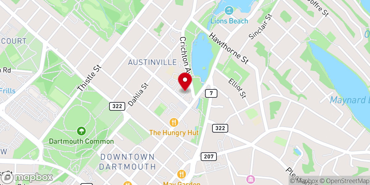 Map showing location of Our Lady of Guadalupe Parish - Saint Peter Church