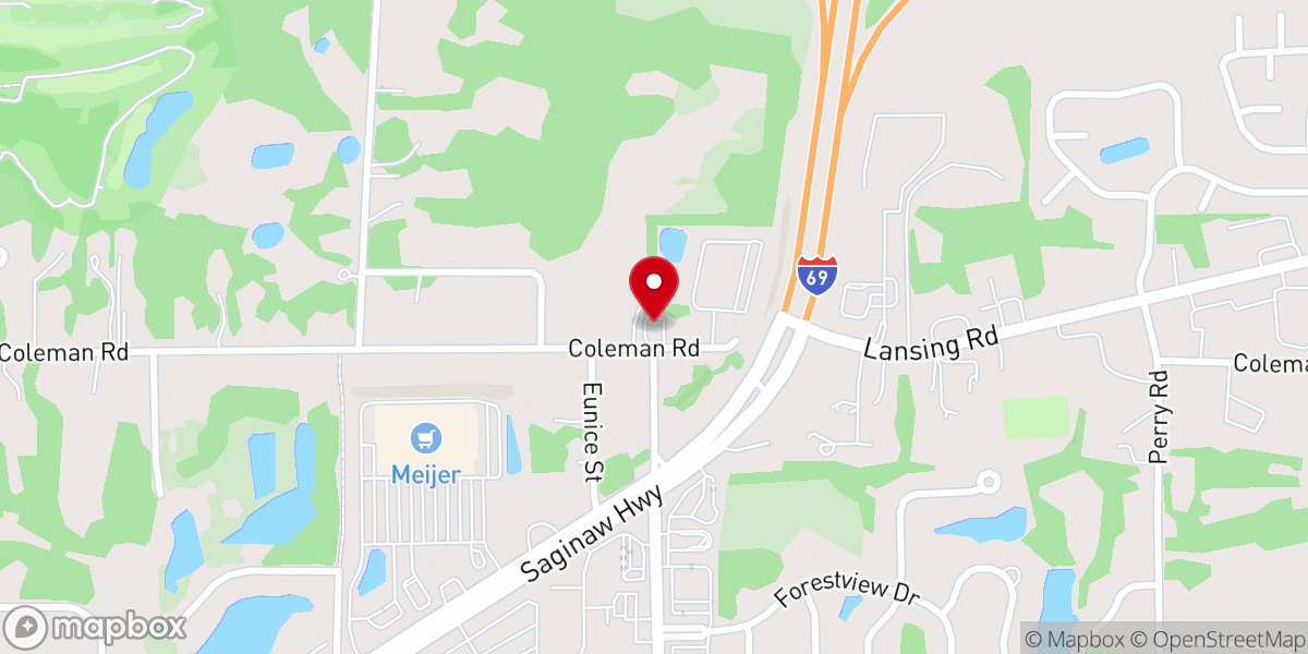Map showing location of Chapel Hill United Methodist