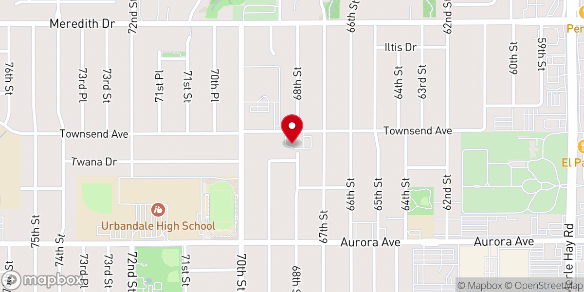 Map showing location of New Hope Assembly of God Student Campus