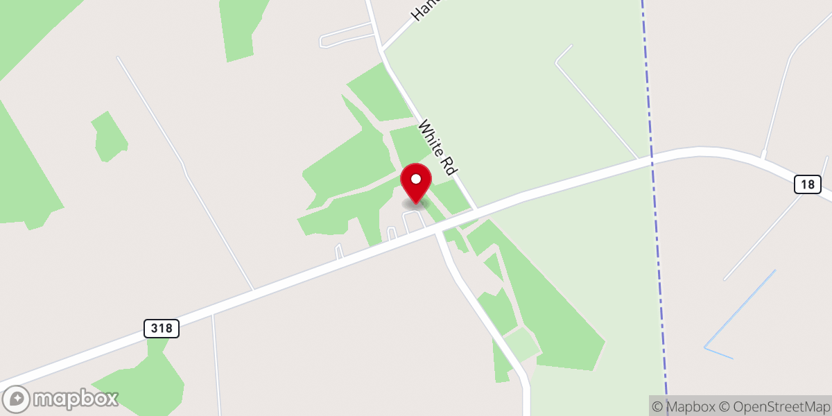 Map showing location of John Wesley Church