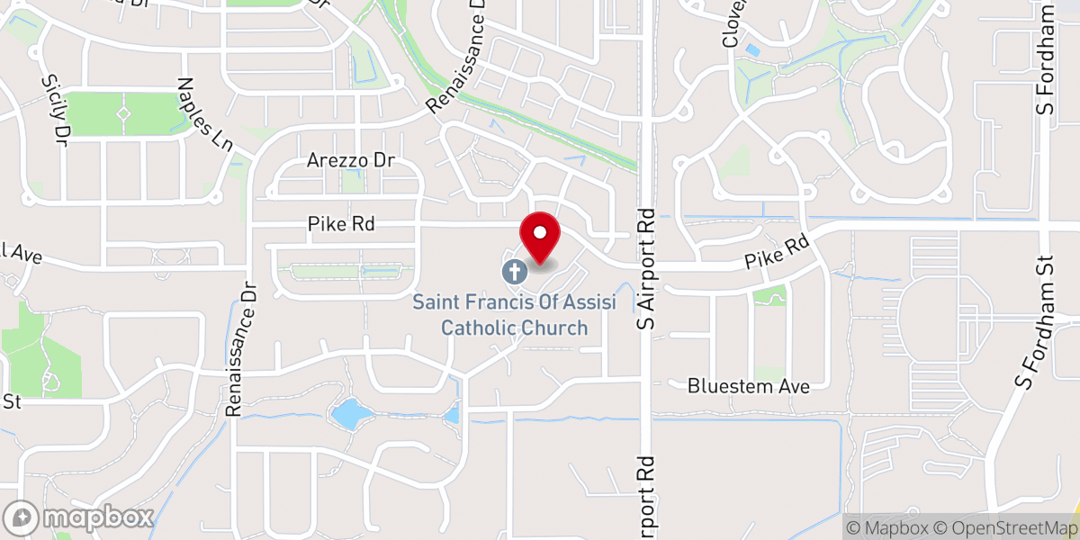 Map showing location of St Francis Of Assisi