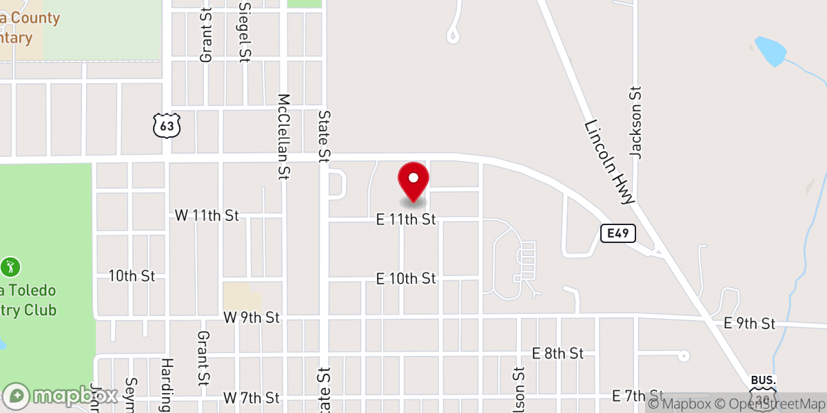 Map showing location of Living Faith United Methodist