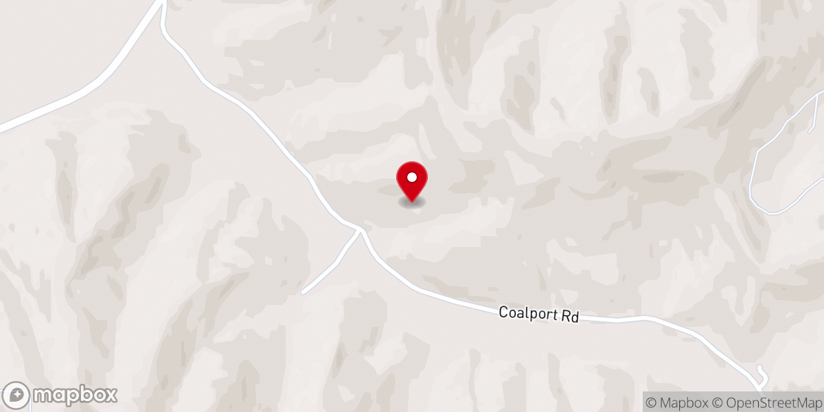 Map showing location of Liberty Baptist Church