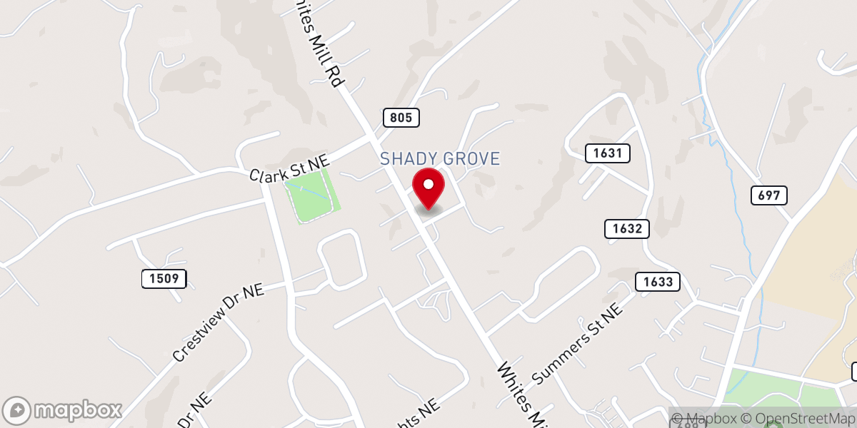 Map showing location of First Church of God