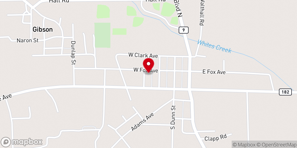Map showing location of Eupora Methodist Church