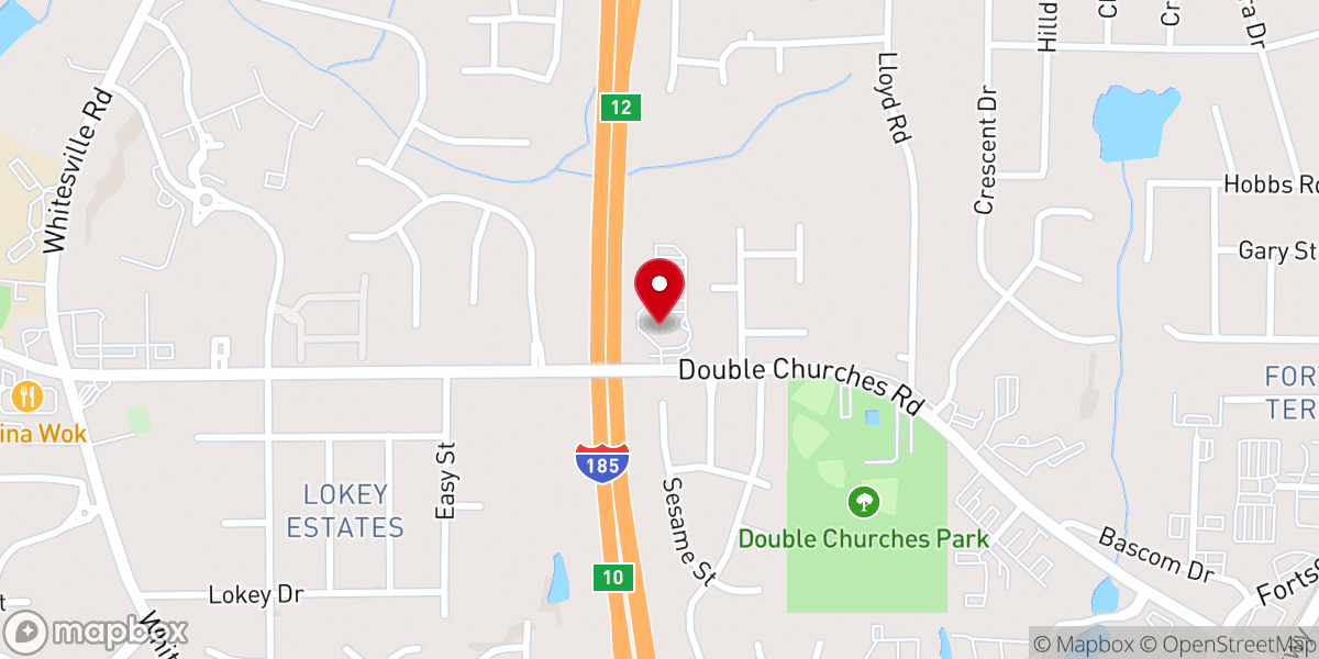 Map showing location of The Church of Columbus