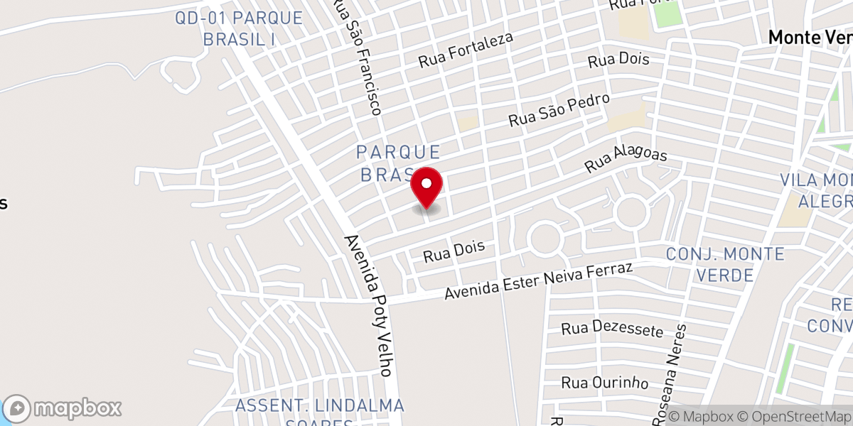 Map showing location of Igreja Pentecostal Deus é Amor - Parque Brasil III