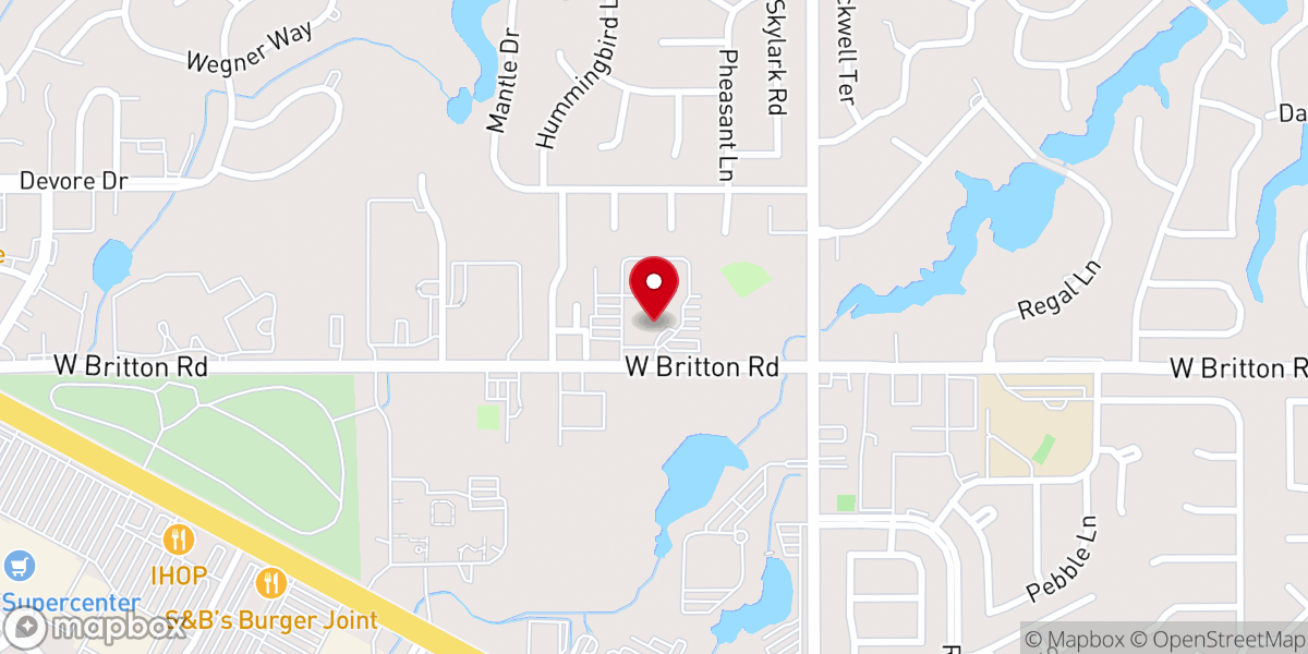 Map showing location of Metropolitan Bible Church