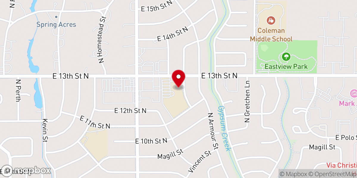 Map showing location of St. Thomas Aquinas Catholic Church