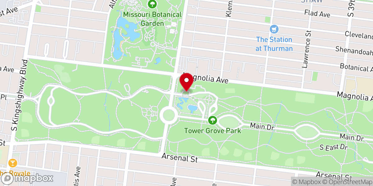 Map showing location of Piper Palm House