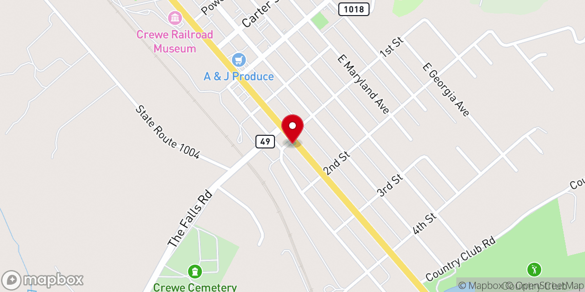 Map showing location of Eleven Oaks Church