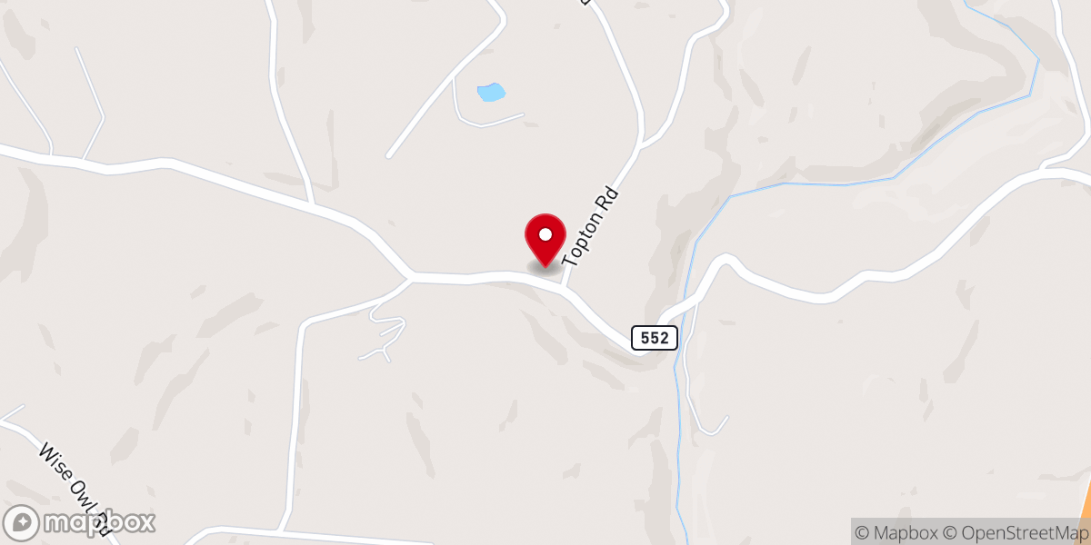 Map showing location of Bethel Church